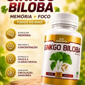 Ginkgo Biloba Memoria e Foco