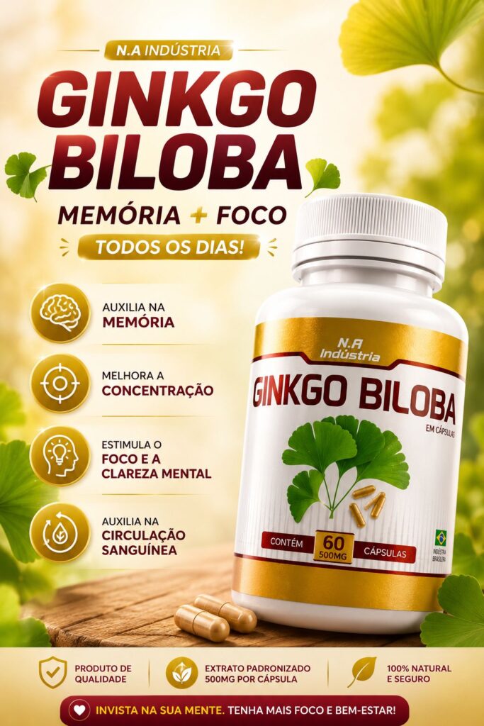 Ginkgo Biloba Memoria e Foco